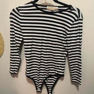 Micheal Kora Striped Body Suit